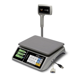 Весы электронные MERTECH M-ER 328 ACPX-32.5 до 32кг LCD, USB, RS232 , 5 г, cо стойкой