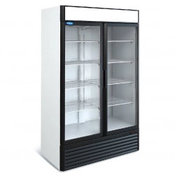 Шкаф холодильный Марихолодмаш Капри 1,12СК (0...+7С) стекл. распашные двери, воздухоохладитель