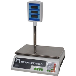 Весы электронные Мехэлектрон ВР 4900-15-2Д- САБ-05 до 15кг LCD, 2/5г, со стойкой