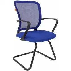 Кресло офисное синее сетка