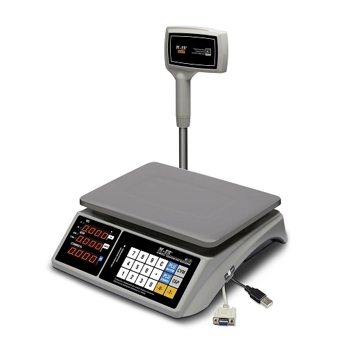 Весы электронные MERTECH M-ER 328 ACPX-15.2 до 15кг LED, USB, RS232 , 2 г, cо стойкой [Артикул 67580]