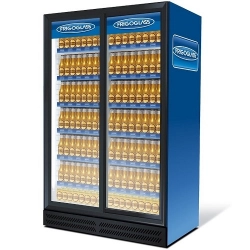 Шкаф холодильный FRIGOGLASS Super 16 FFSD (сер.корпус,бел.кабинет,сер.рамка
дв.,2Led,5полок,5ЦД)