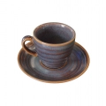 Кофейная пара 90 мл, сине-коричневый 