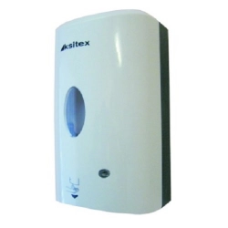 Дозатор жидкого мыла автоматический Ksitex ASD-7960W белый пластик 1.2л.