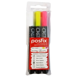 Набор цветных меловых маркеров posfix CRETA COLOR MIX # 3 102387