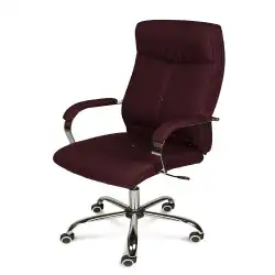 Кресло руководителя кожхам бордовый Б/У