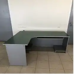 Стол компьюторный зеленый ламинированный угловой Б/У