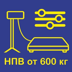 Калибровка электронных весов с НПВ от 600 кг