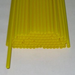 Палочки пластиковые для сахарной ваты желтые (100 шт)