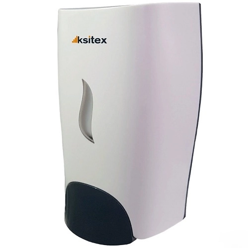 Дозатор жидкого мыла KSITEX SD-161W 1л (пластик белый) [Артикул 63964]