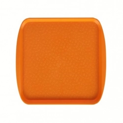 Поднос столовый 415х305 с ручками светло-оранжевый мки082